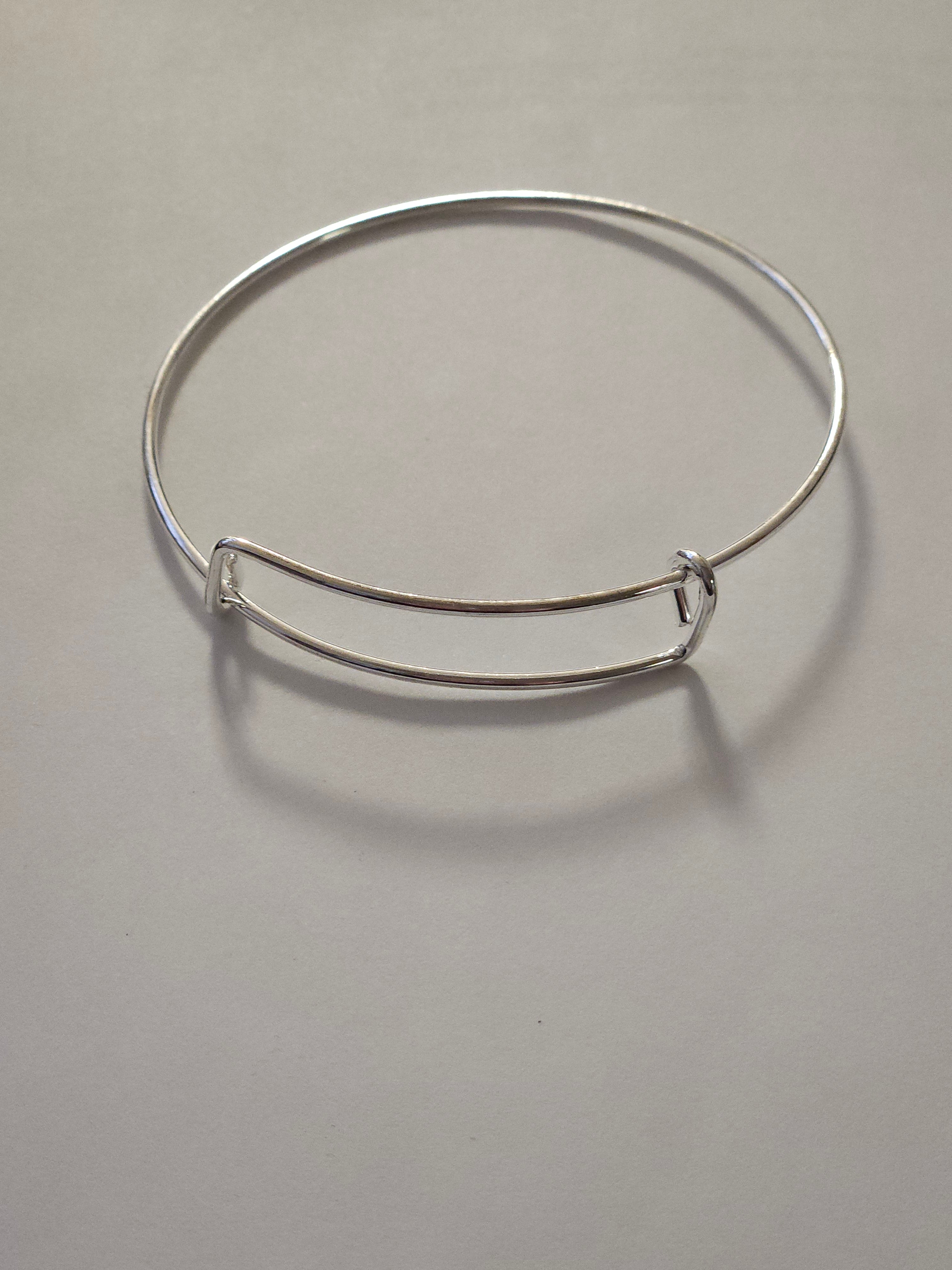 Silver Expandable Bangle