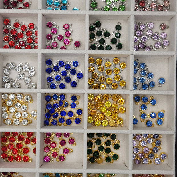 Colorful Diamond Charms